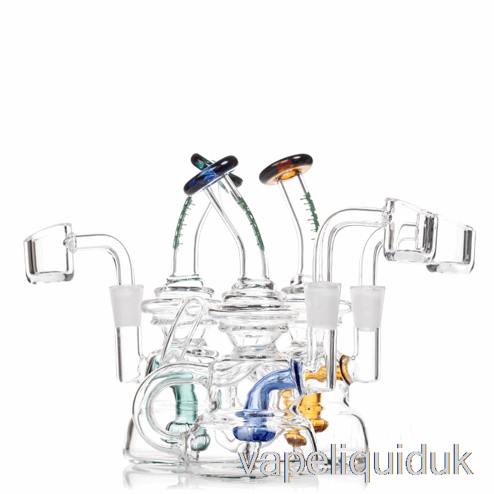 Ooze Flood Mini Dab Rig Midnight Wave (Clear / Black) Vape Juice